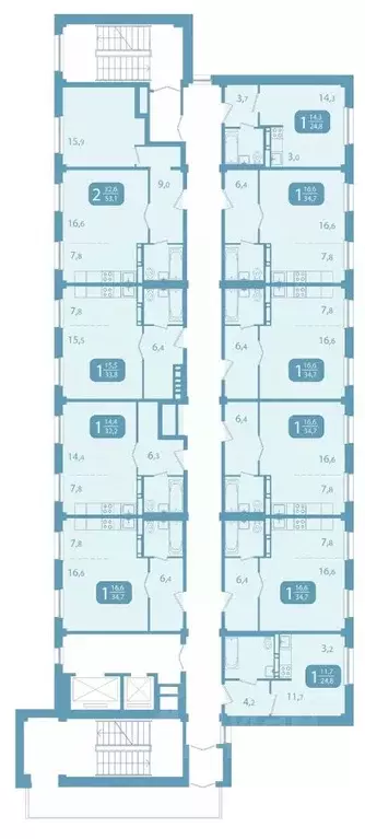 1-к кв. Томская область, Томск ул. Юрия Ковалева, 47 (34.73 м) - Фото 1