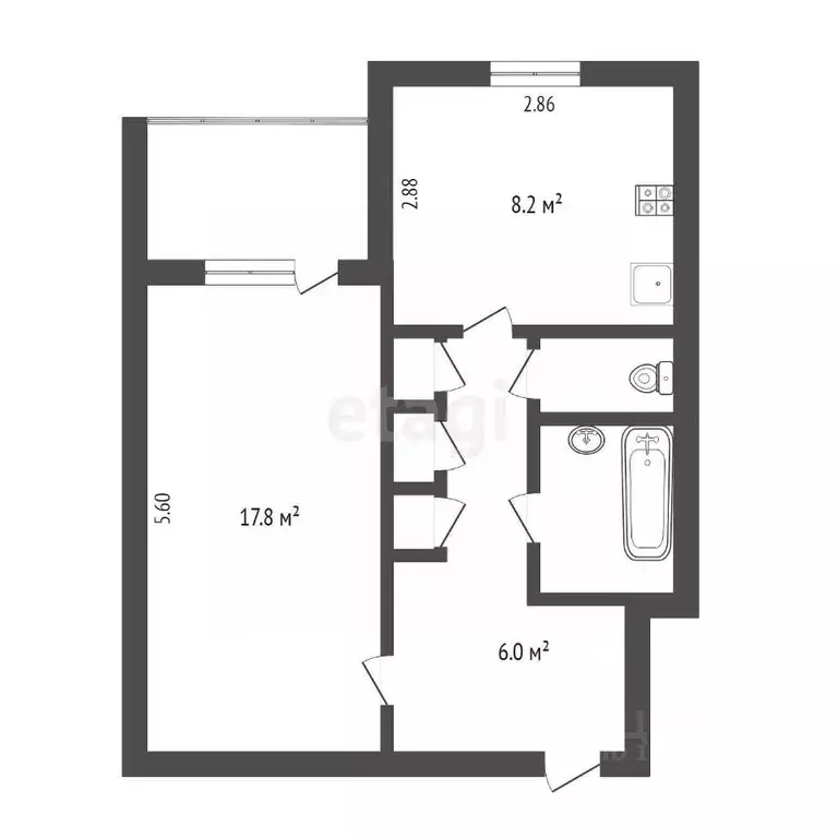 1-к кв. Ямало-Ненецкий АО, Новый Уренгой Дружба мкр, 2/9 (36.9 м) - Фото 2