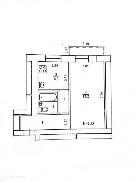 Продаётся 1-к квартира, 31.3 м - Фото 0