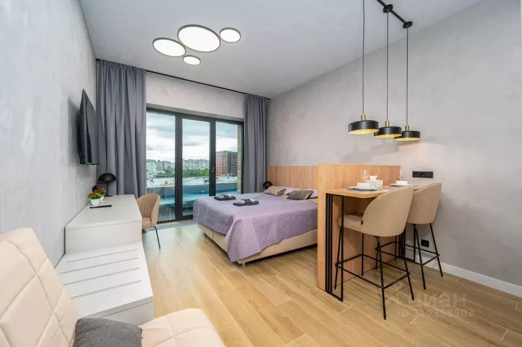 Студия Санкт-Петербург наб. Макарова, 58 (32.0 м) - Фото 0