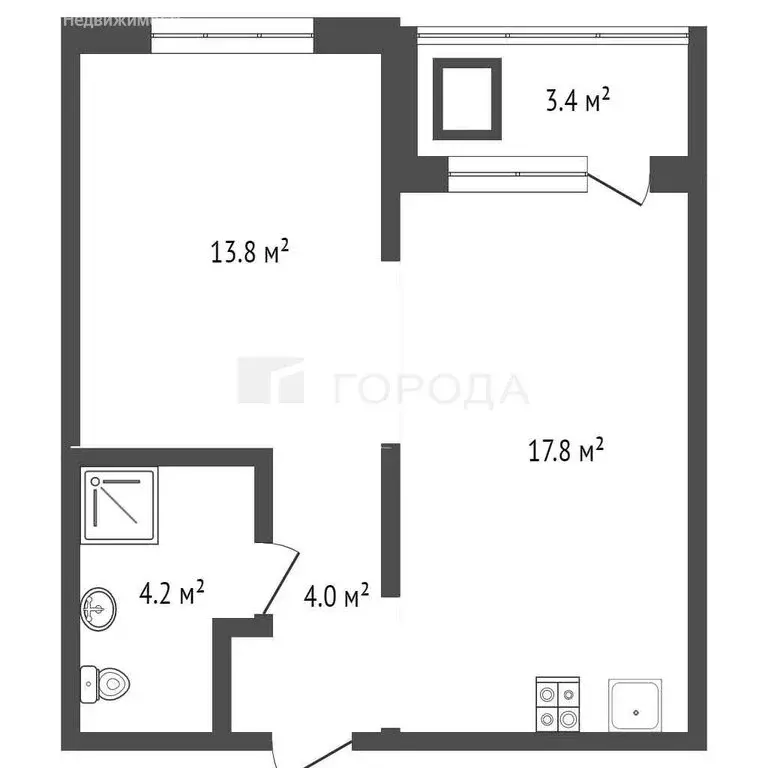 2-комнатная квартира: Барнаул, Павловский тракт, 168 (42 м) - Фото 0