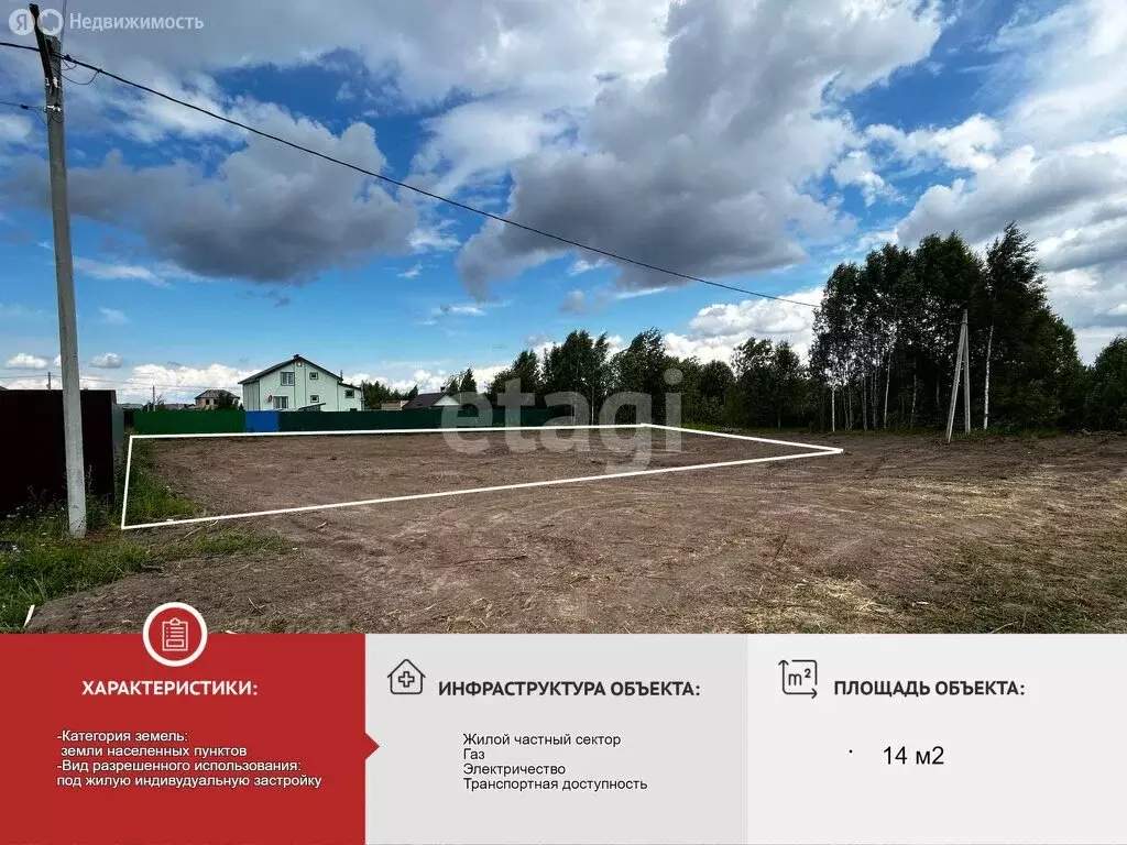 Участок в Республика Марий Эл, посёлок городского типа Оршанка (14 м) - Фото 0