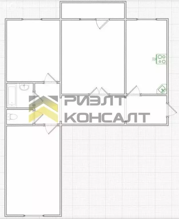 3-комнатная квартира: Омск, 21-я Амурская улица, 75 (80 м) - Фото 0