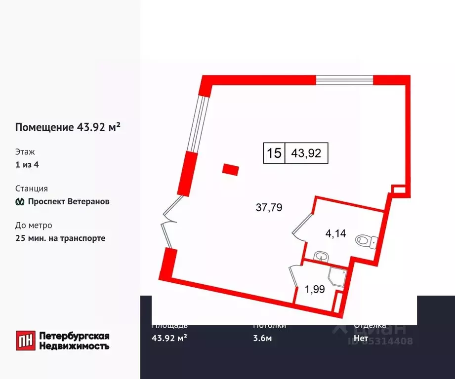 Помещение свободного назначения в Санкт-Петербург пос. Стрельна, ... - Фото 1