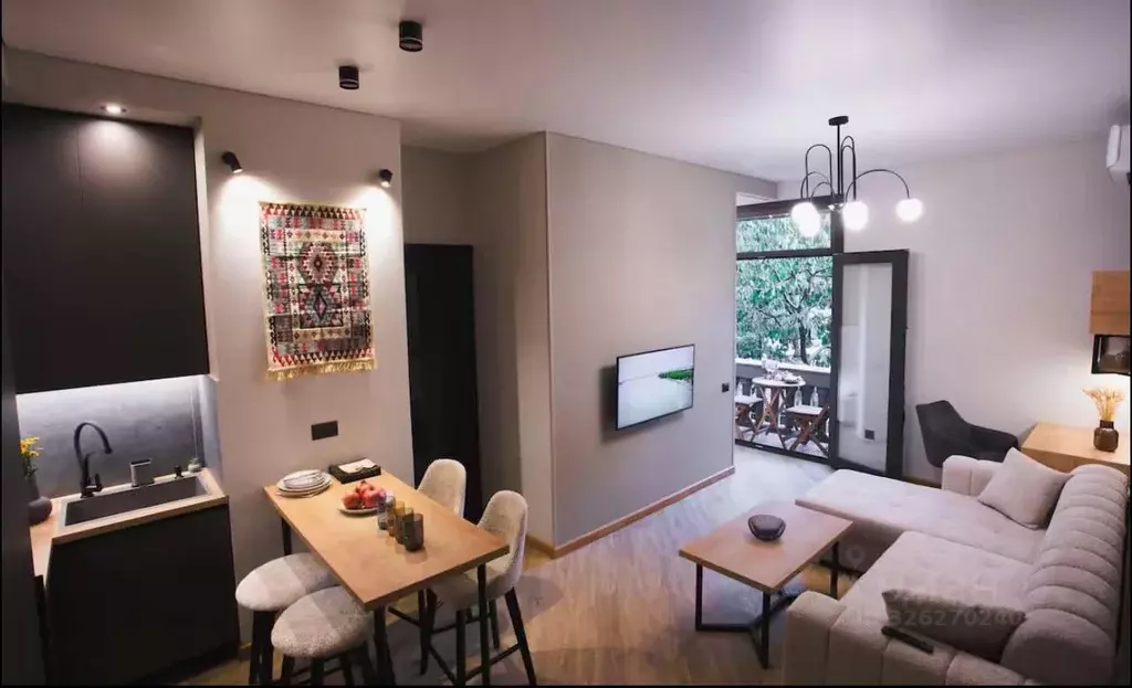 Студия Краснодарский край, Сочи ул. Искры, 88к1 (35.0 м) - Фото 1