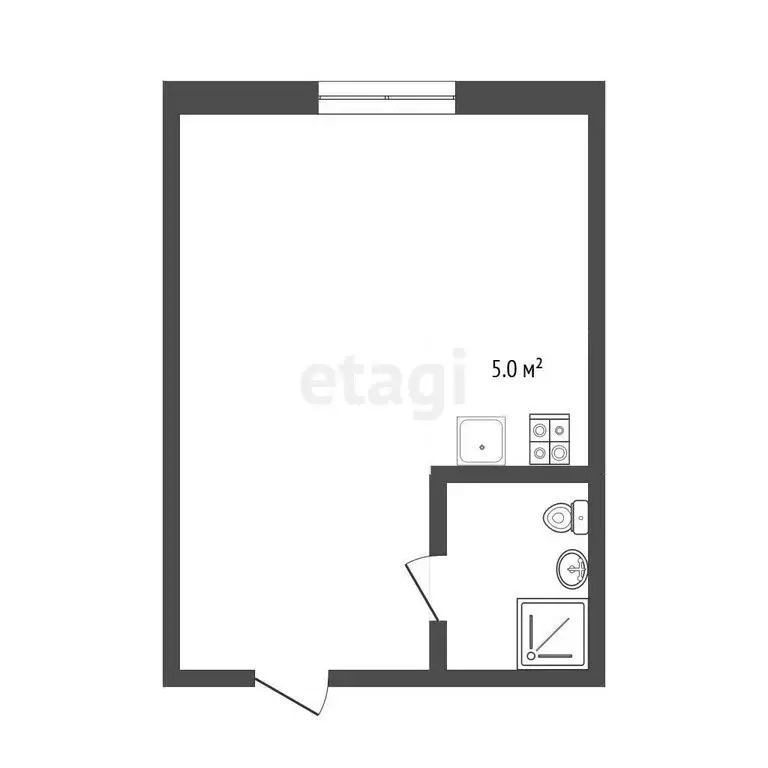 Квартира-студия: Челябинск, улица Профессора Благих, 63А (24 м) - Фото 1