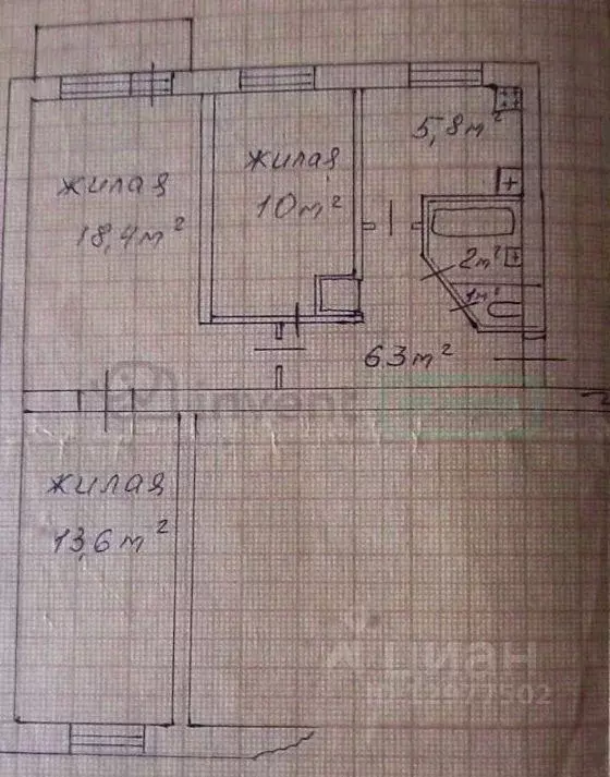 3-к кв. Калининградская область, Калининград ул. Александра Невского, ... - Фото 2