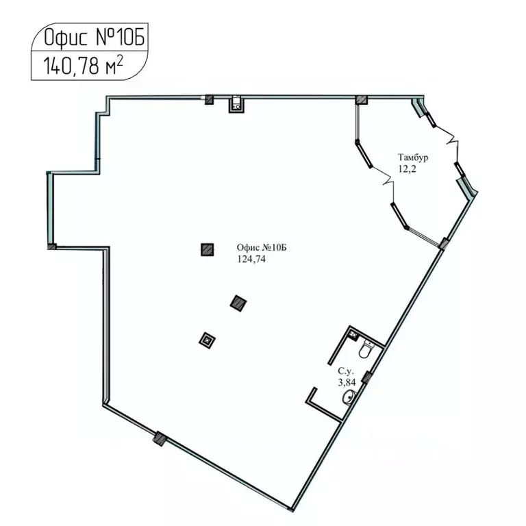 Помещение свободного назначения в Севастополь ул. Летчиков, 10 (137 м) - Фото 1