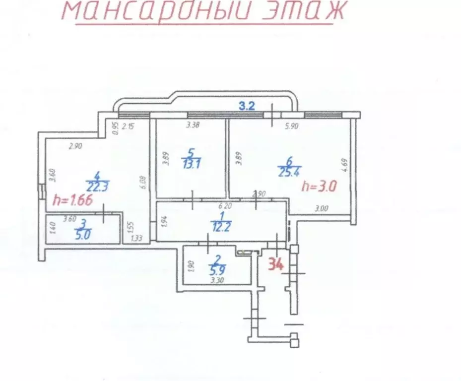 2-к кв. Дагестан, Махачкала ул. Ермошкина, 29 (90.0 м) - Фото 1