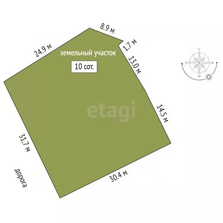 Участок в Севастополь Металлист садовое товарищество, 599 (10.0 сот.) - Фото 2