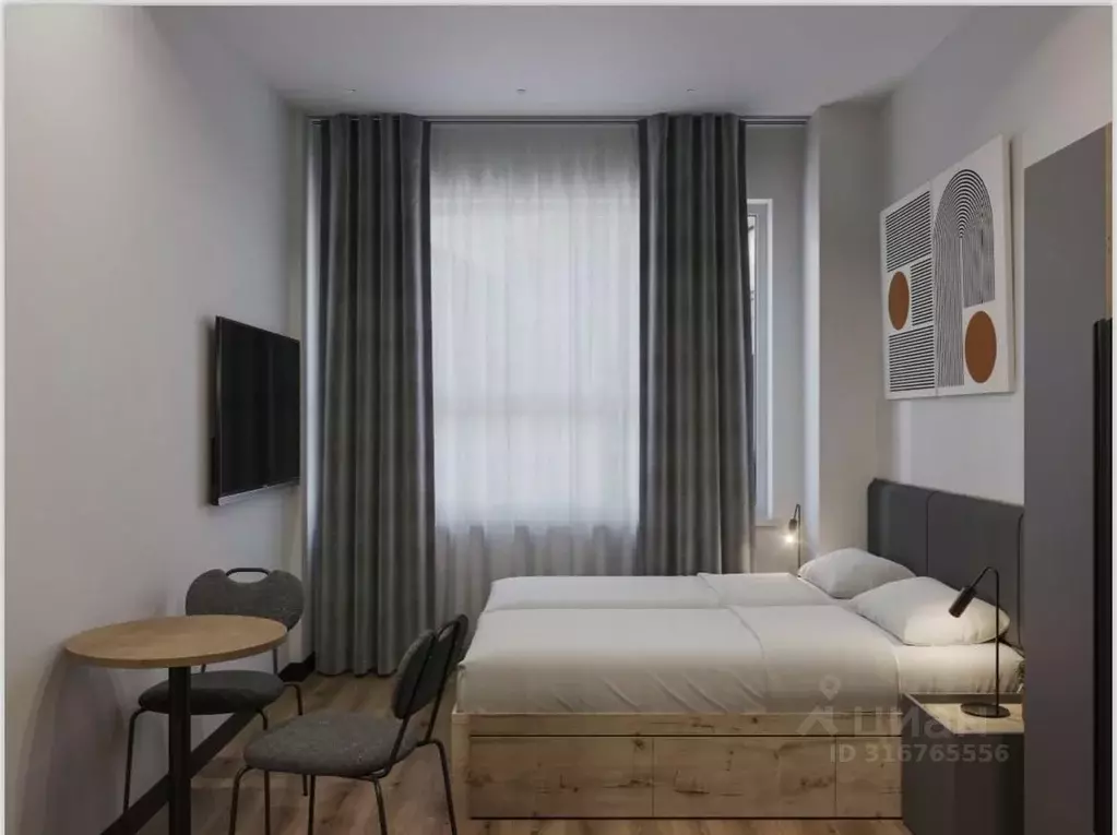 Студия Санкт-Петербург Песочная наб., 42к2 (29.0 м) - Фото 1