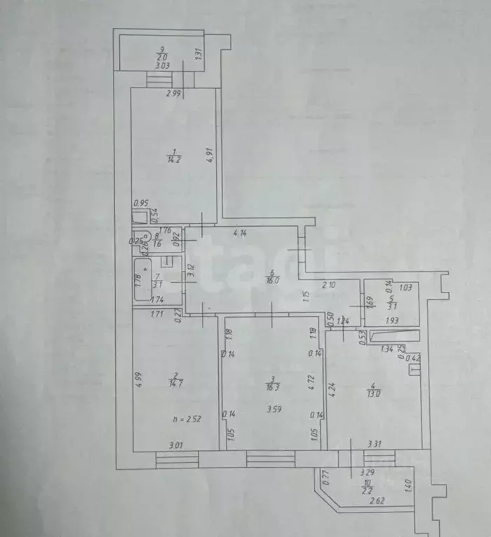 3-к кв. Татарстан, Казань ул. Айрата Арсланова, 11 (86.2 м) - Фото 2