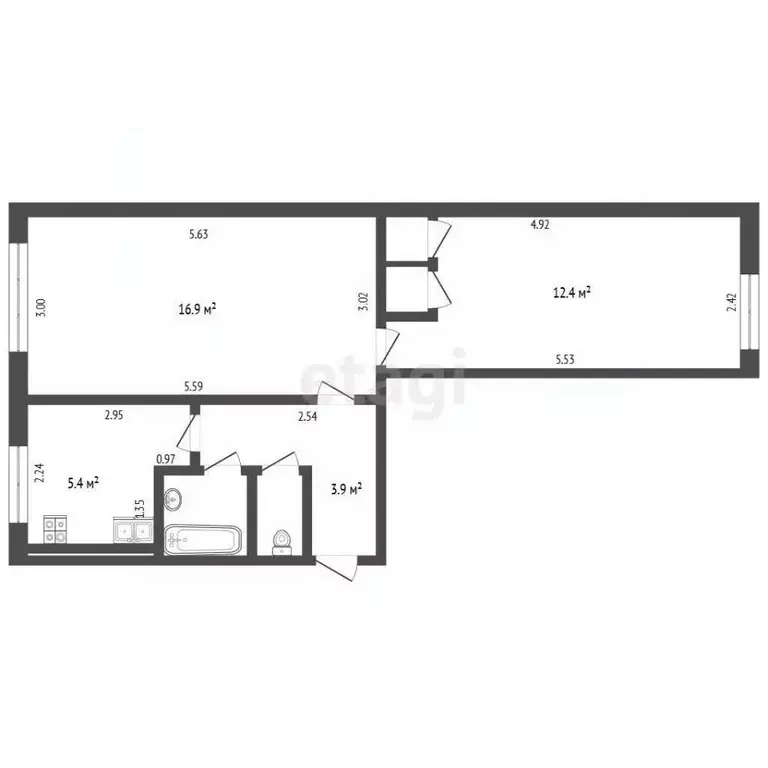 2-к кв. Крым, Керчь ул. Сморжевского, 2 (43.0 м) - Фото 2