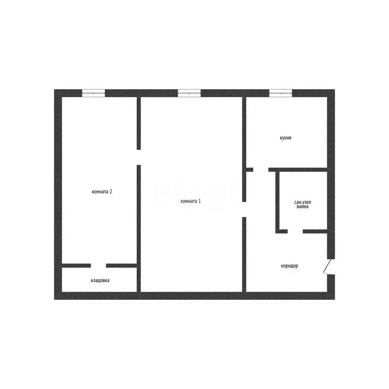 2-комнатная квартира: Остров, улица Меркурьева, 4 (45.8 м) - Фото 1