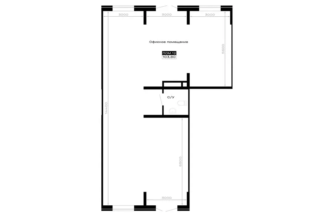 Помещение свободного назначения (103.8 м) - Фото 2