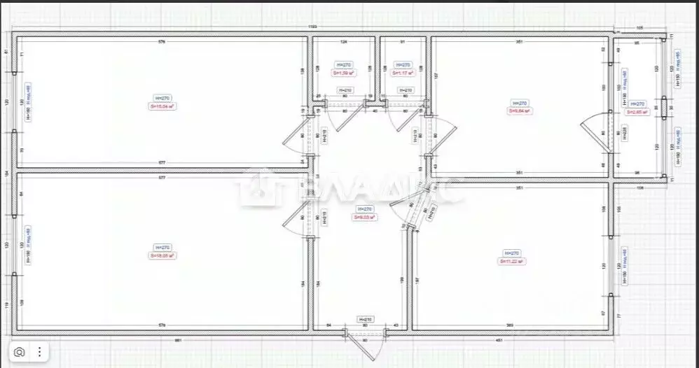 3-к кв. Пензенская область, Пенза ул. Сузюмова, 1 (58.7 м) - Фото 2