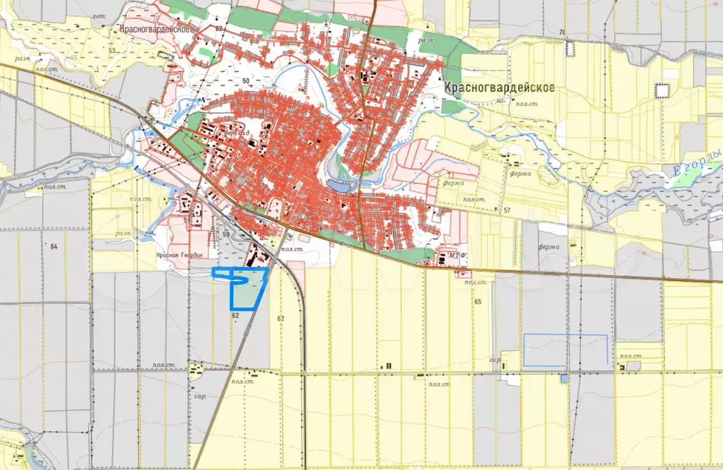Участок 57,2 га (СНТ, ДНП) - Фото 1