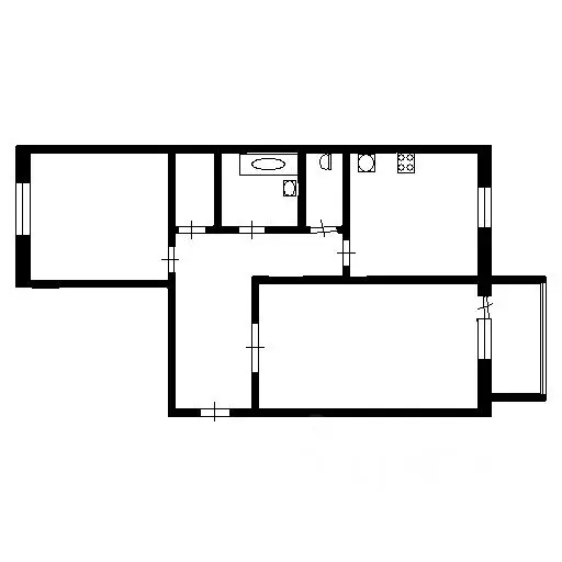 2-к кв. севастополь ул. челнокова, 12/5 (60.0 м) - Фото 1