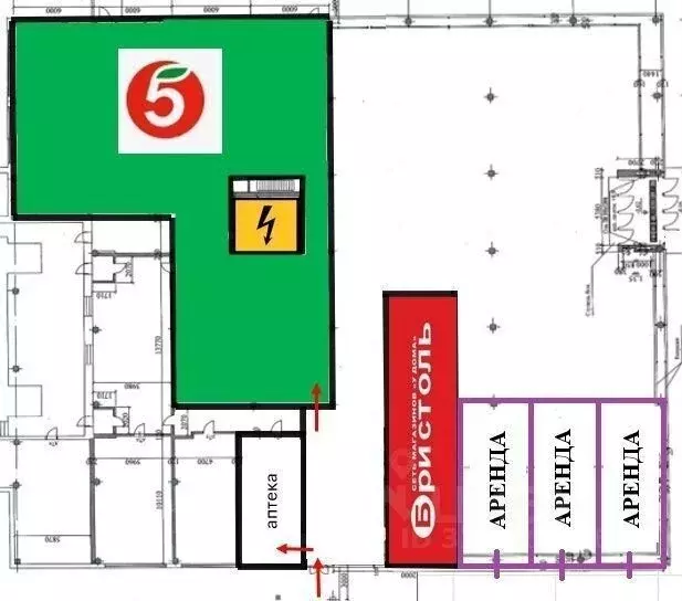 Торговая площадь в Иркутская область, Саянск Юбилейный мкр, 71 (60 м) - Фото 1