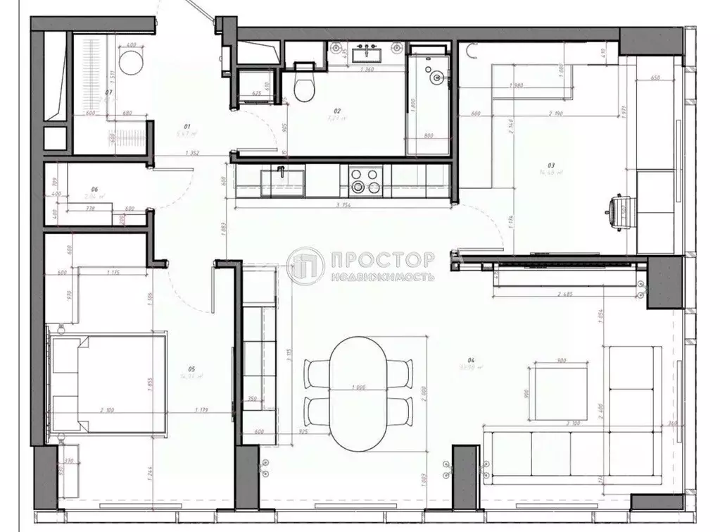 2-к кв. Москва Мичуринский просп., 56 (85.0 м) - Фото 2