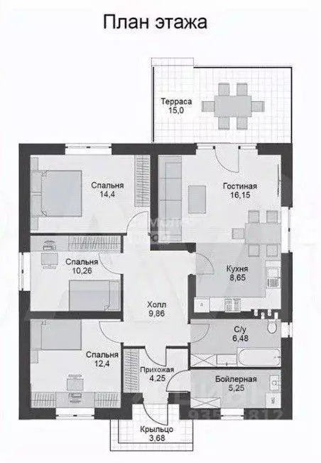 Дом в Курская область, Октябрьский район, Прямицыно муниципальное ... - Фото 2