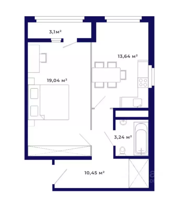 1-к кв. Иркутская область, Иркутский муниципальный округ, Маркова рп, ... - Фото 1