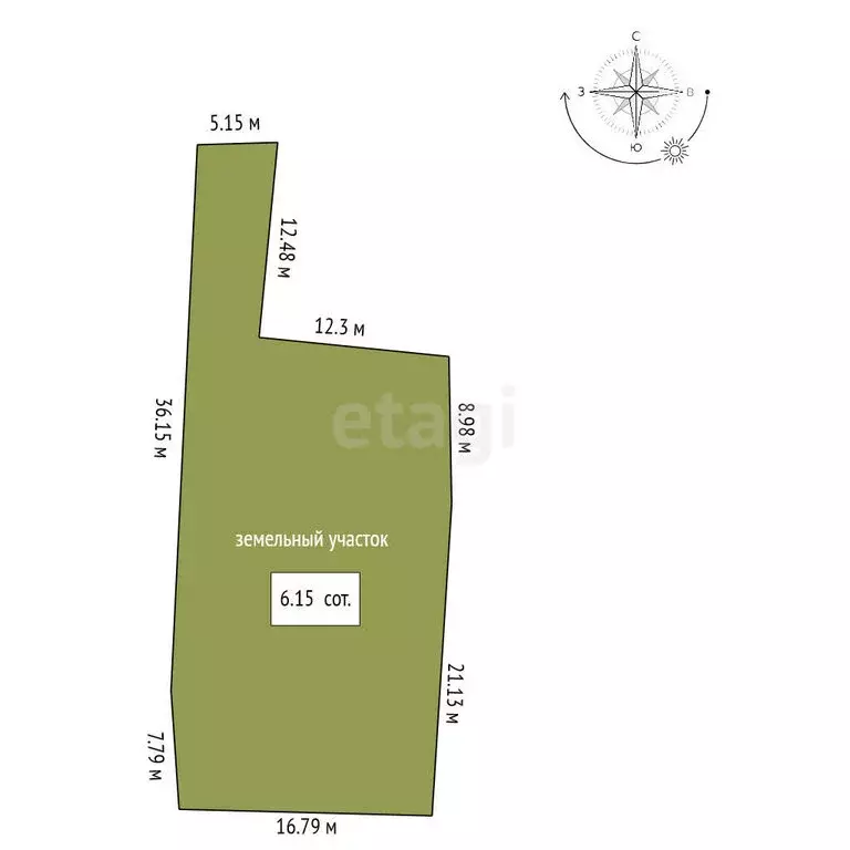 Участок в Ишим, улица Свердлова (6.15 м) - Фото 1