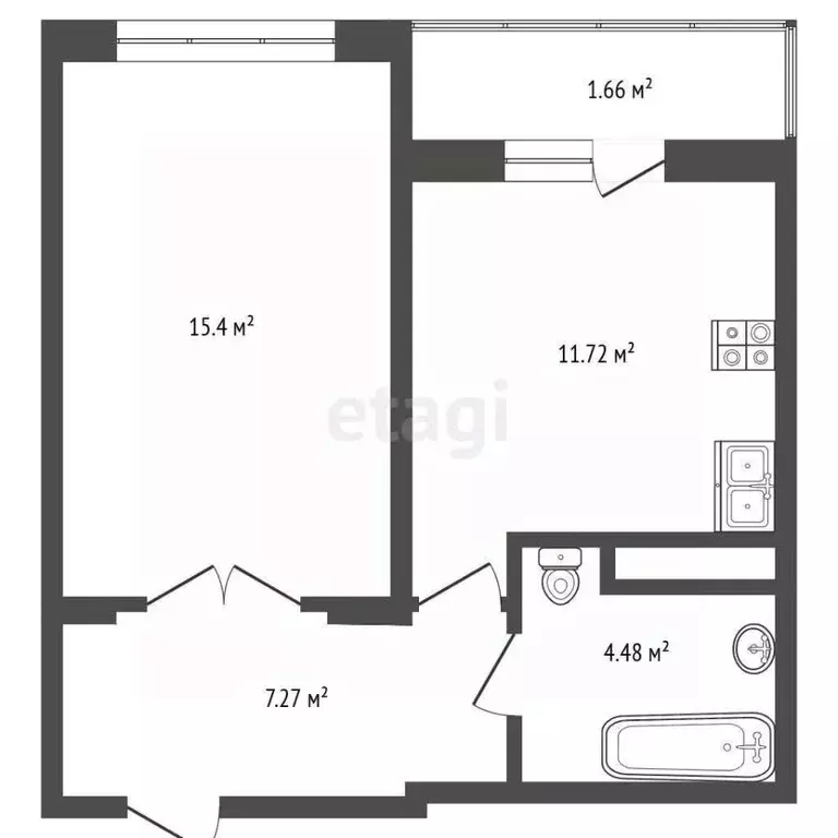 1-к кв. Ярославская область, Ярославль 2-й мкр,  (40.54 м) - Фото 0