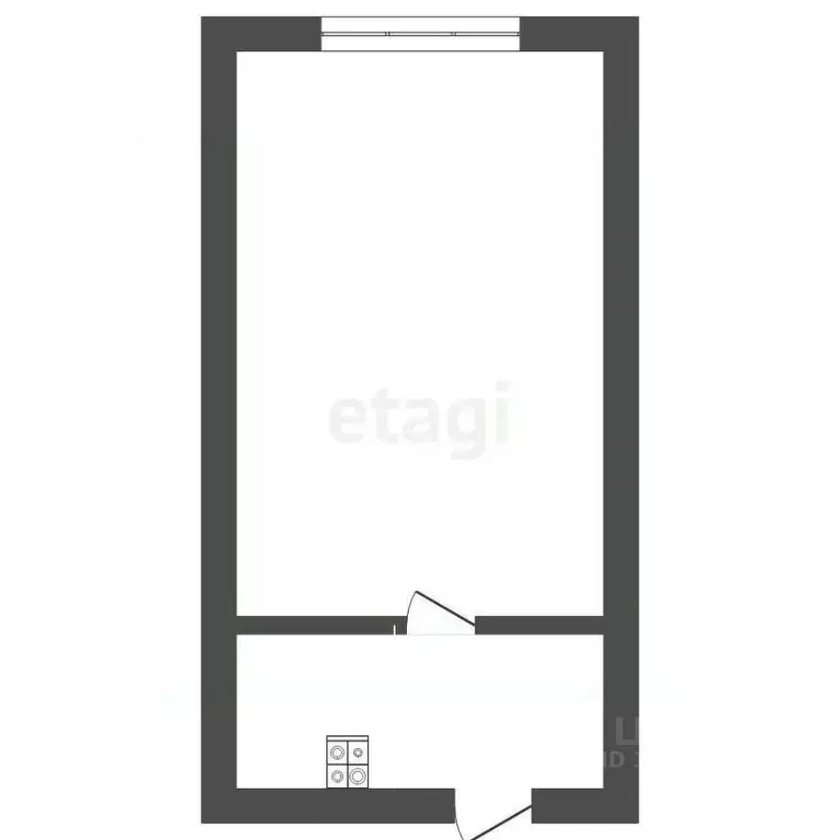 Студия Тюменская область, Тюмень ул. Энергетиков, 60а (17.0 м) - Фото 1