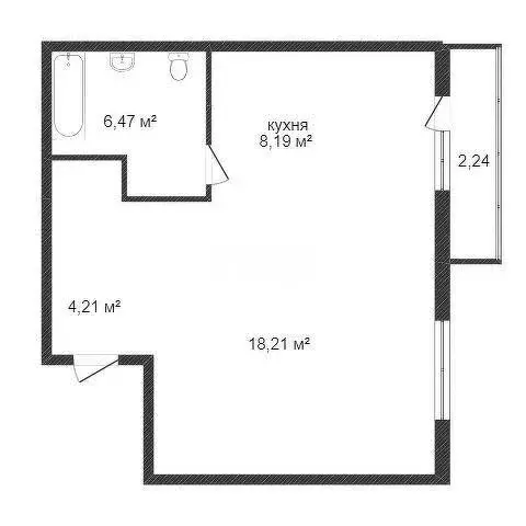 1-комнатная квартира: Комсомольск-на-Амуре, Пионерская улица, 37 (36 ... - Фото 1