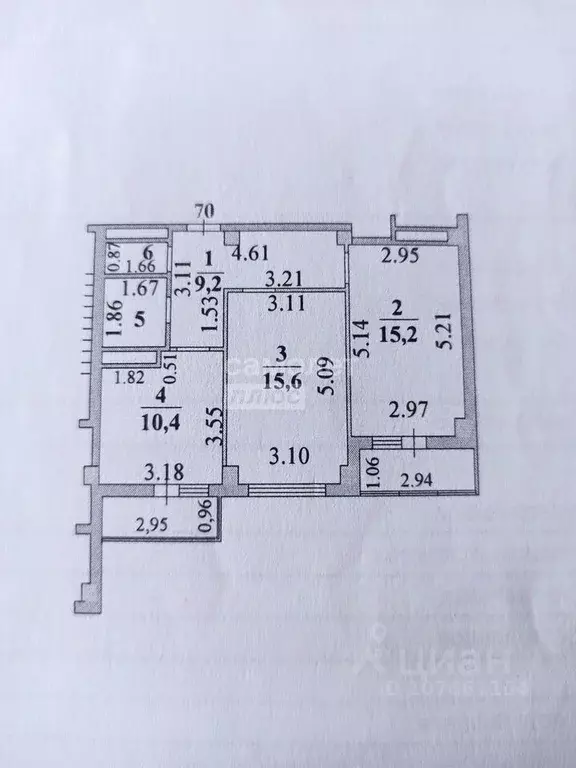 2-к кв. Липецкая область, Липецк ул. С.Л. Коцаря, 10 (60.2 м) - Фото 1