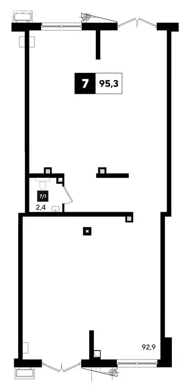 Офис (76.8 м) - Фото 1