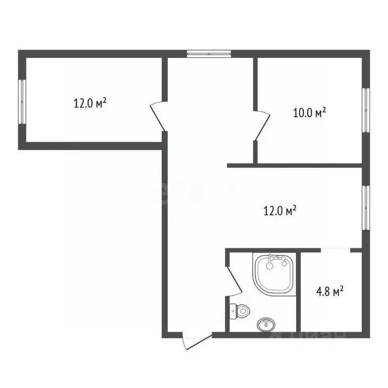 3-к кв. Красноярский край, Емельяново пгт ул. Новая, 21 (58.1 м) - Фото 2