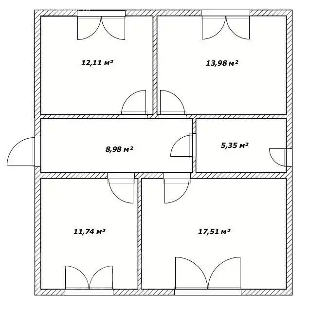 Дом в хутор Семигорский, улица Александра Шаповалова (80 м) - Фото 1