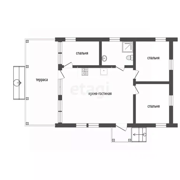 Дом в Московская область, Ступино городской округ, д. Сумароково ул. ... - Фото 2