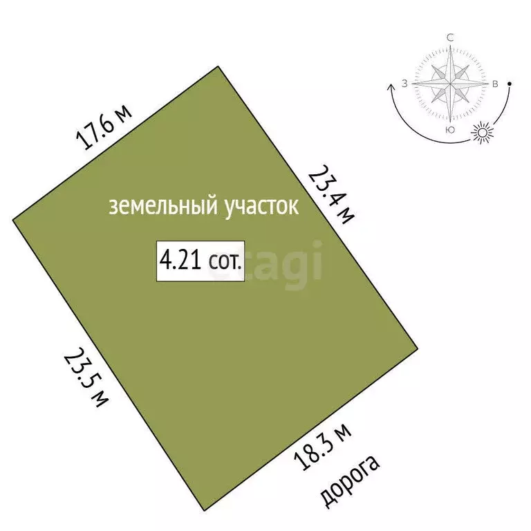 Участок в Севастополь, садоводческое товарищество Интеграл (4.21 м) - Фото 0