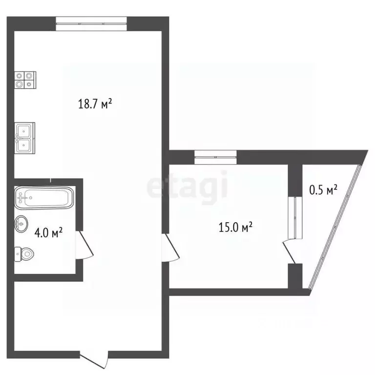 1-к кв. Мордовия, Саранск просп. Российской Армии, 2/1 (45.0 м) - Фото 2