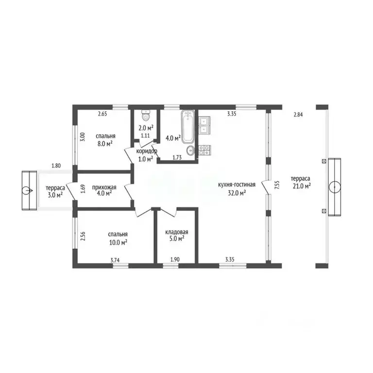 Дом в Калужская область, Калуга городской округ, д. Лихун ул. ... - Фото 2