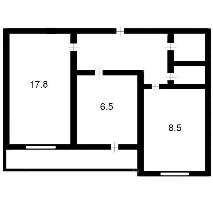 2-к кв. Иркутская область, Иркутск просп. Маршала Жукова, 58 (52.0 м) - Фото 1