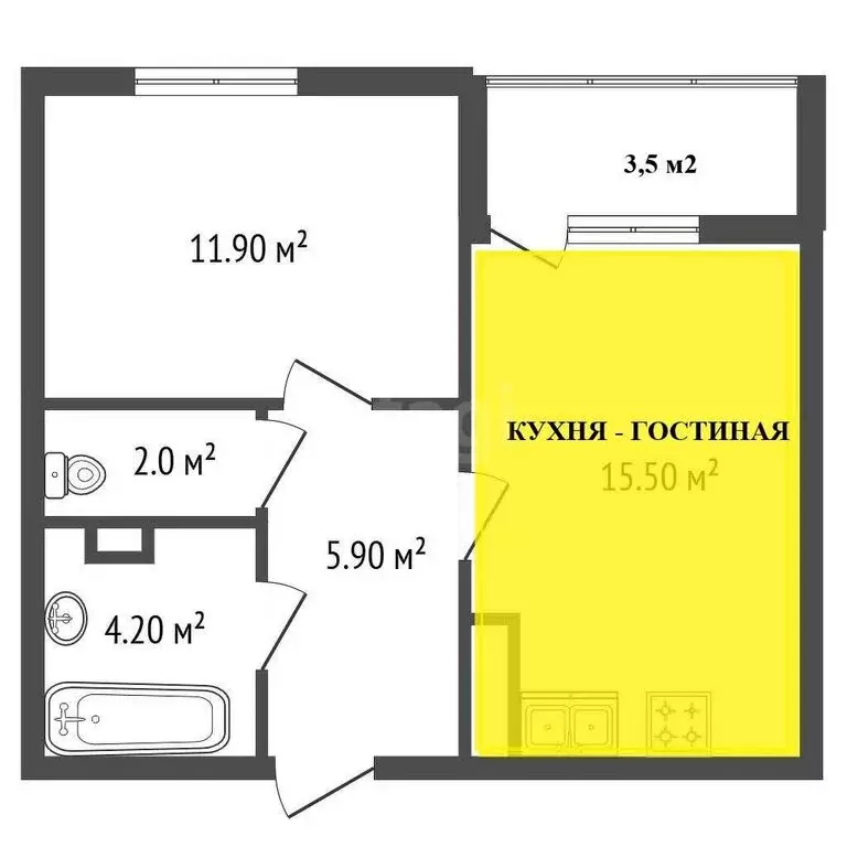 1-комнатная квартира: Санкт-Петербург, Планерная улица, 99 (40 м) - Фото 1