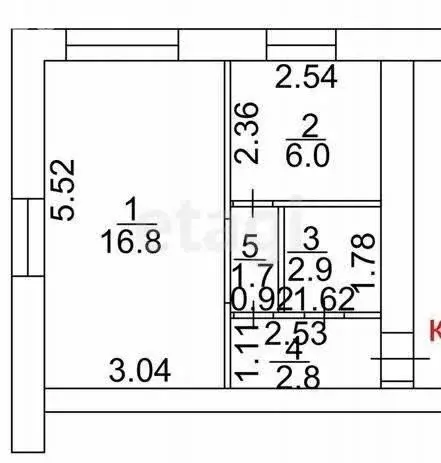 1-комнатная квартира: Тула, Курковая улица, 28 (31 м) - Фото 1