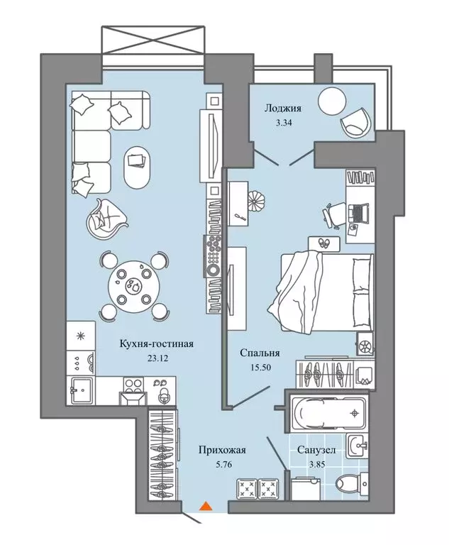 2-комнатная квартира: Киров, улица 4-й Пятилетки, 82 (50 м) - Фото 1