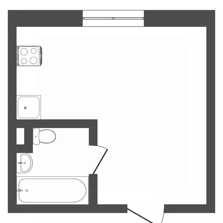 1-к кв. Тюменская область, Тюмень Колхозная ул., 186 (17.6 м) - Фото 2
