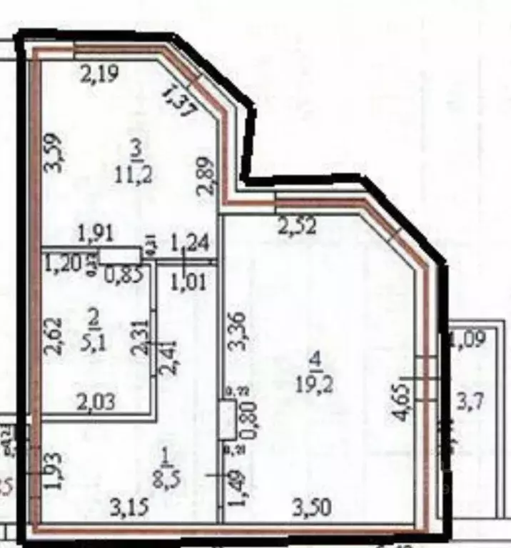 1-к кв. Оренбургская область, Оренбург ул. Лабужского, 14/3 (44.0 м) - Фото 2