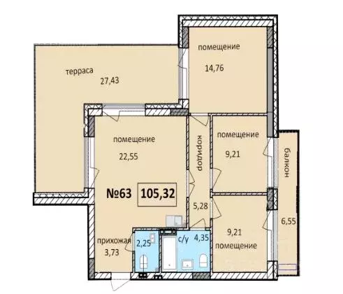 3-к кв. Калининградская область, Балтийск  (105.32 м) - Фото 0