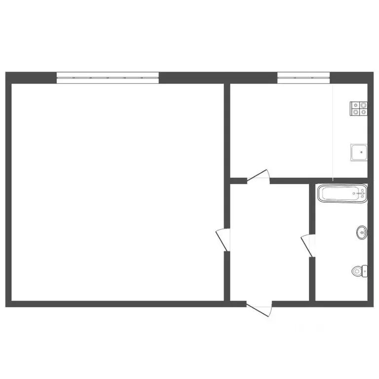1-к кв. Москва Новотушинский проезд, 10К1 (42.0 м) - Фото 1