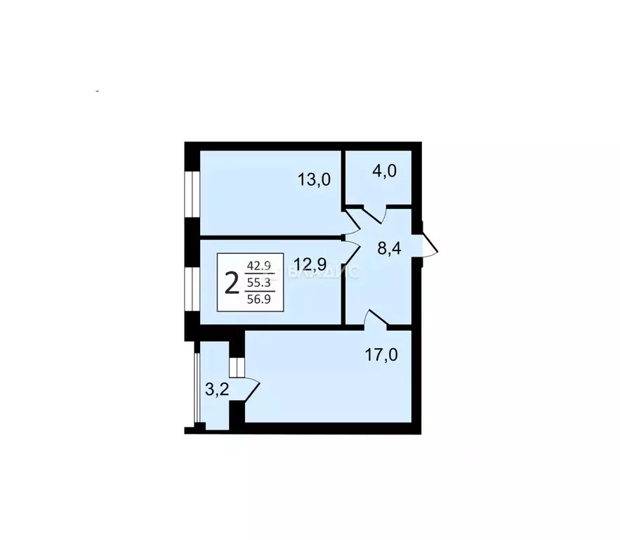 2-к кв. Владимирская область, Суздаль Советская ул., 65 (56.9 м) - Фото 2