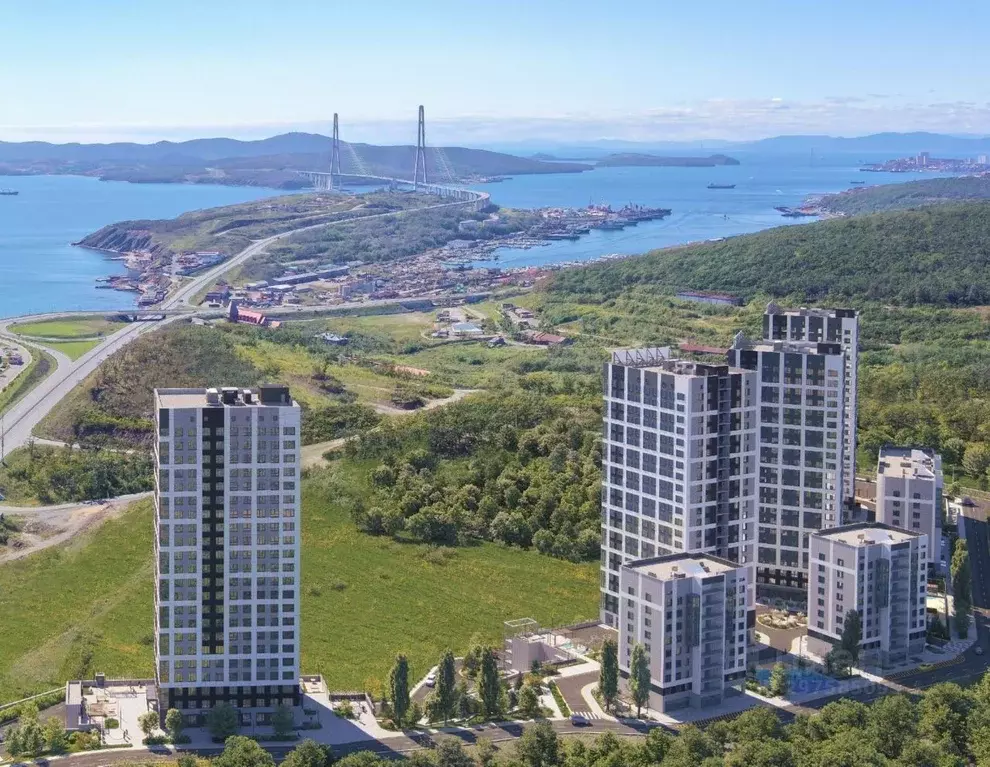 2-к кв. Приморский край, Владивосток Посейдония жилой комплекс (62.45 ... - Фото 2