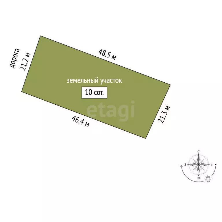 Участок в Феодосия, Корабельный переулок (10 м) - Фото 1