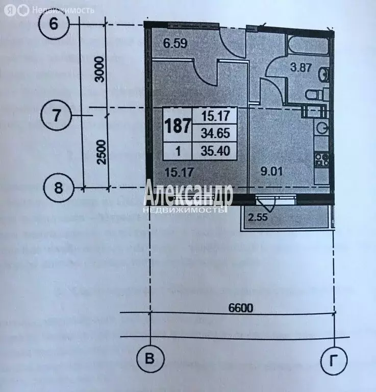 1-комнатная квартира: Санкт-Петербург, Павлинская улица, 5 (34.7 м) - Фото 1